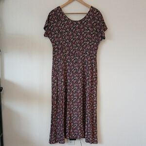 Vintage All That Jazz Floral Sundress Short Sleeves